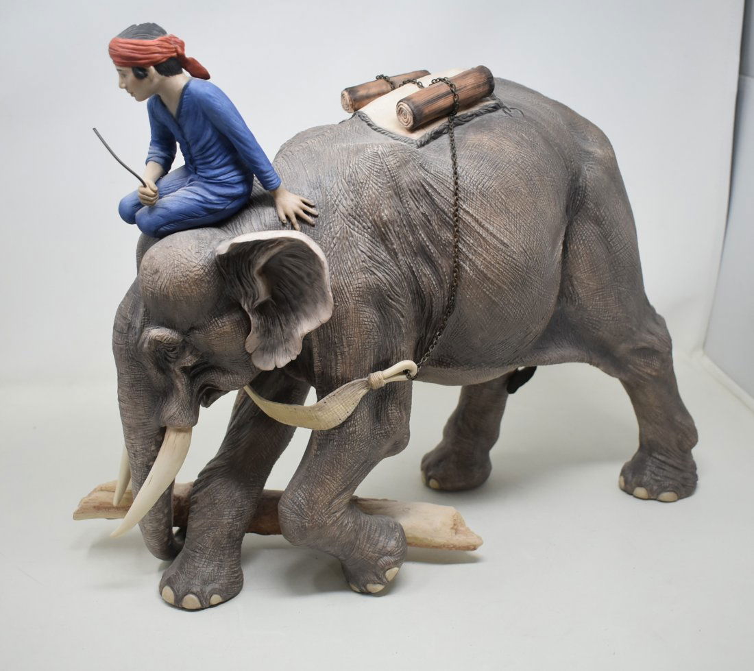 LARGE Boehm Porcelain Indian Elephant "Elephas Maximus" 10092 (1 of 8)