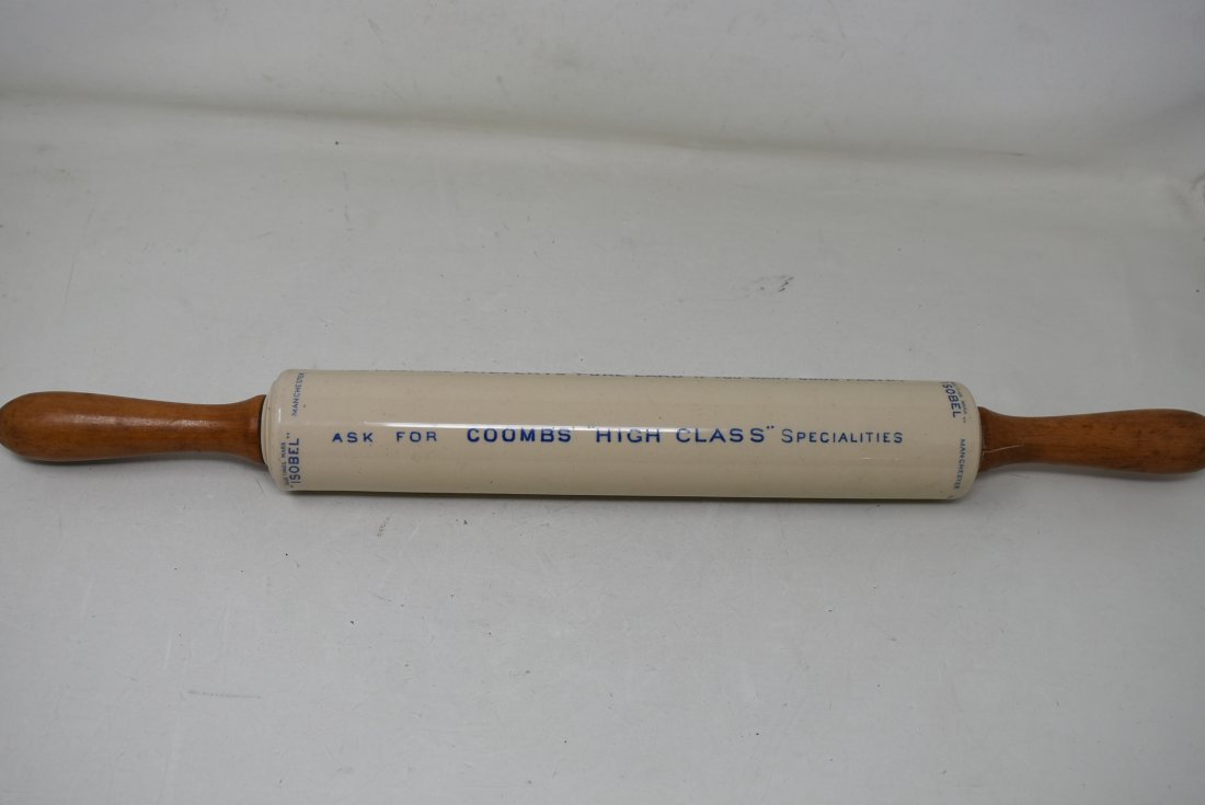 1920s Isobel Ironstone Advertising Rolling Pin (1 of 4)