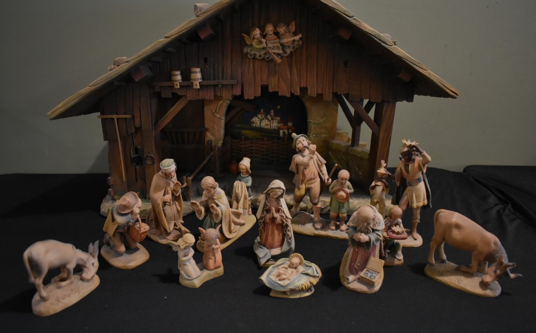 Vintage Anri 11 piece 6" Nativity Set (1 of 9)
