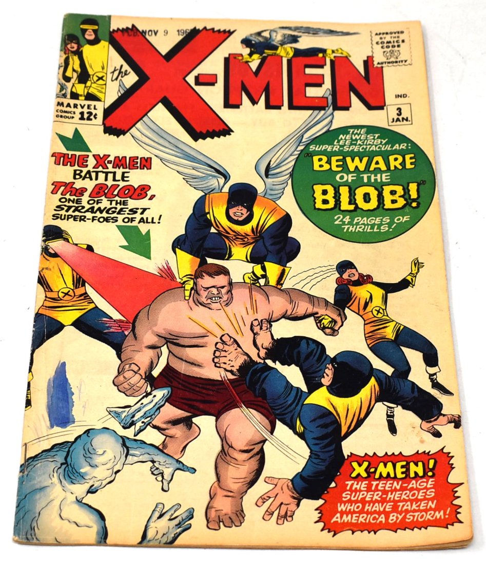 Uncanny X-men #3 1st Appearance of the Blob (1 of 6)