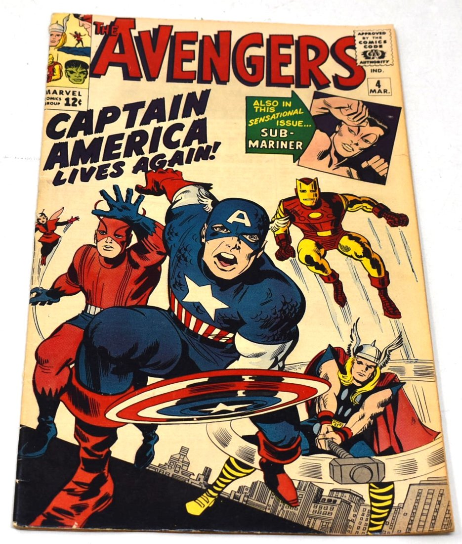 Avengers #4 1st Captain America in the Silver Age 1st Baron Zemo (1 of 8)
