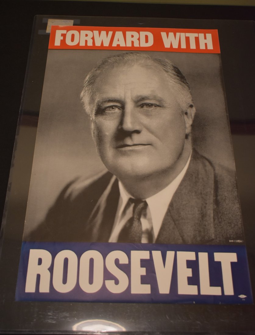 Original FDR Roosevelt 1940 Election Poster (1 of 5)