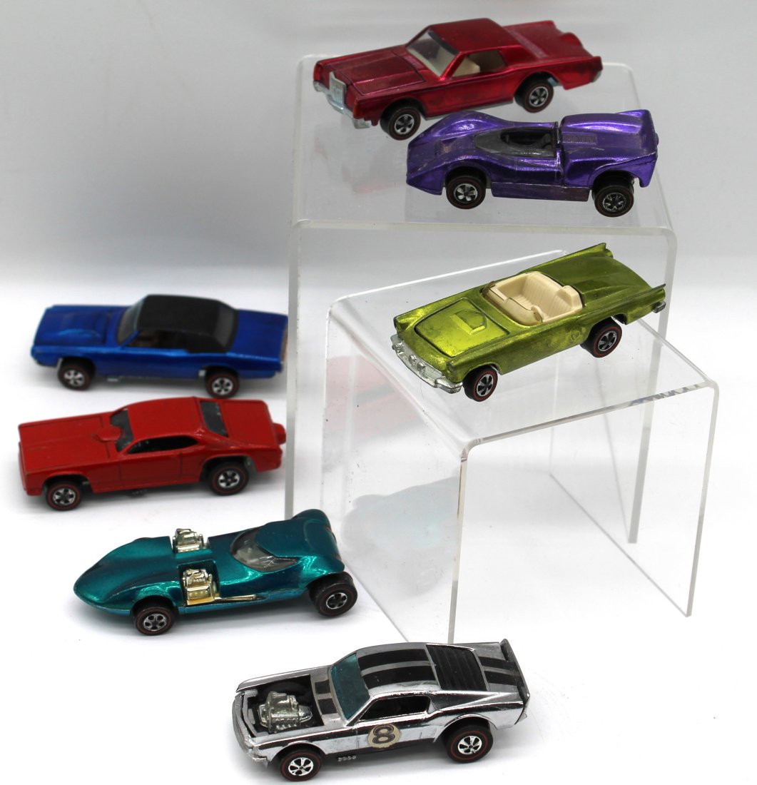 Lot of 7 Vintage Hot Wheels Redline Cars (1 of 10)