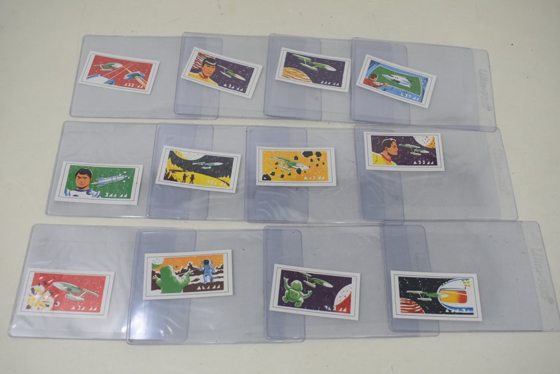 1971 Primrose Confectionary Star Trek Cards Full Set 12: 1971 Primrose Confectionary Full Set of 12 Star Trek Cards.