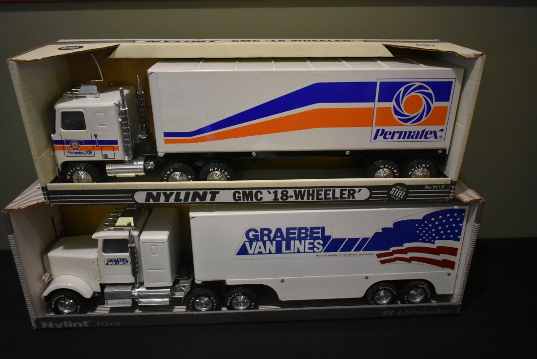 2 Vintage Steel Tractor Trailer Trucks Nylint New in Box (1 of 4)