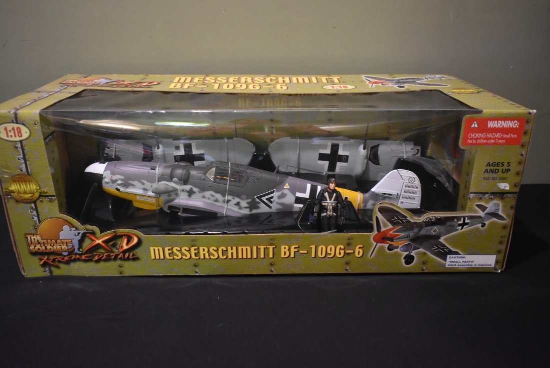 Ultimate Soldier BIG 1:18 Bf-109G-6 Plane w Pilot NEW IN BOX (1 of 7)