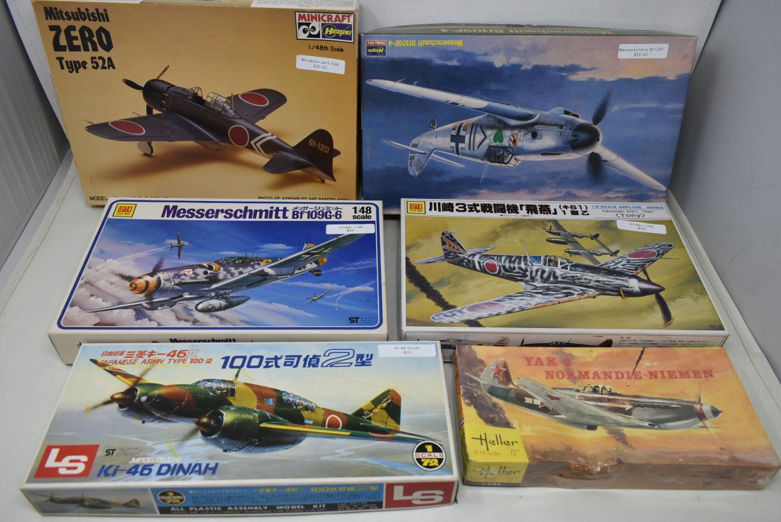 Lot of 6 Assorted Aircraft Model Kits (1 of 3)