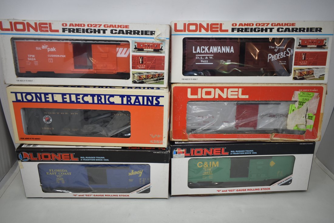6 Lionel O Scale Train Cars Auction