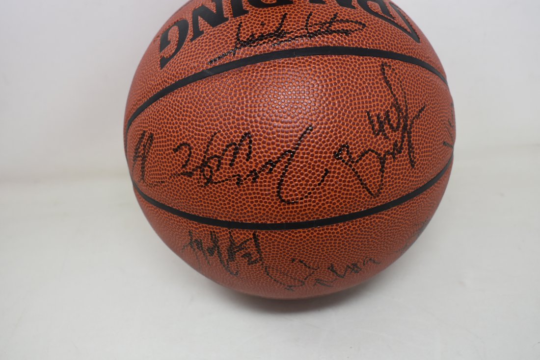 1990s Detroit Pistons Team Signed Basketball Isaiah Thomas (1 of 5)