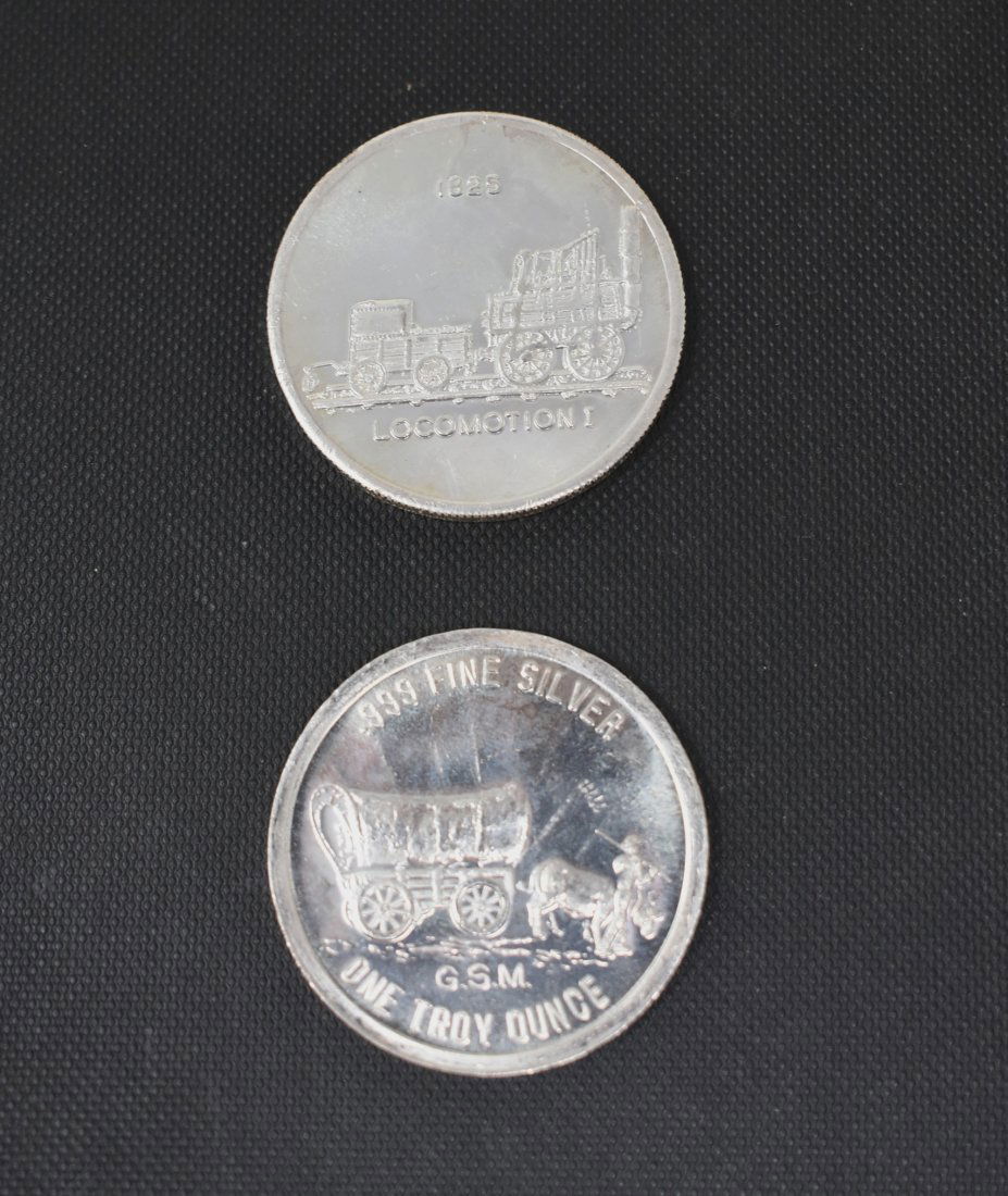 2 Locomotion 1 oz. Silver Rounds (1 of 3)