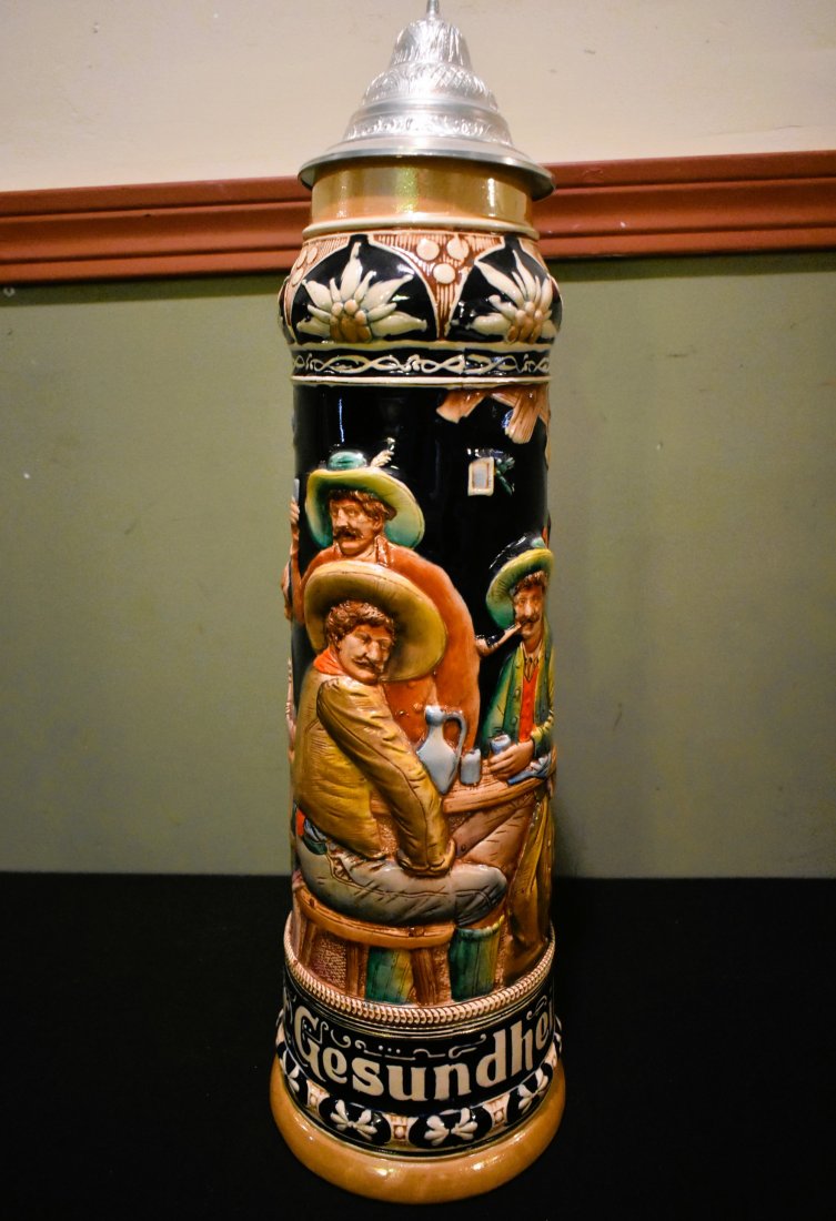 Big 4 liter German Beer Stein (1 of 5)