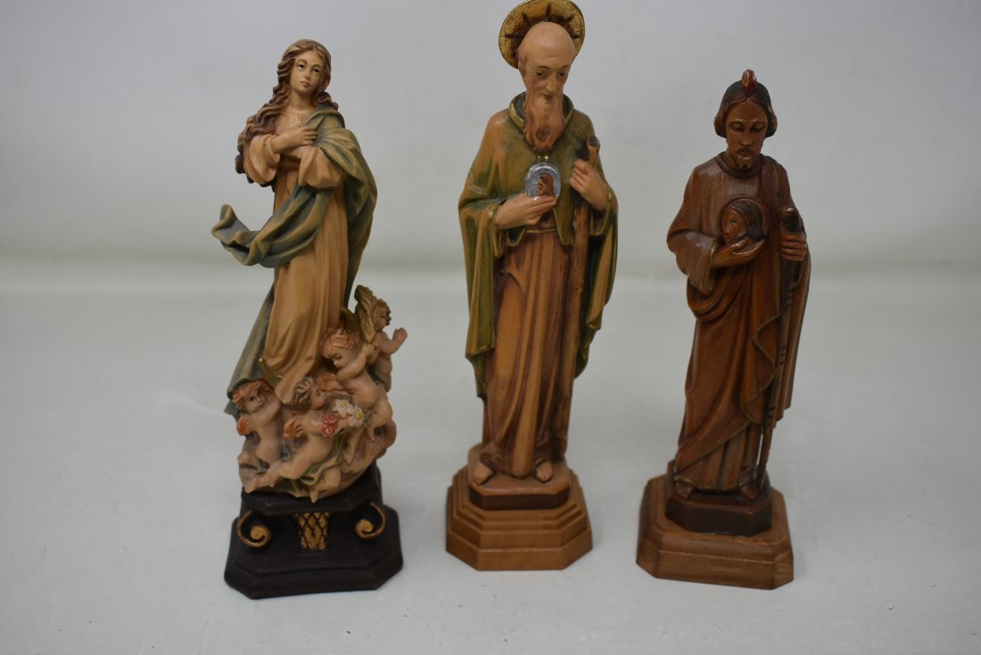 Lot of 3 Religious Anri Figures (1 of 4)