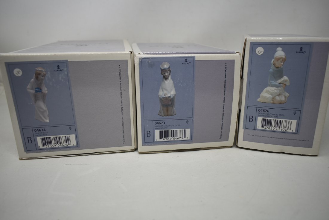 3 Lladro Porcelain Figures in Original Boxes Nativity (1 of 2)