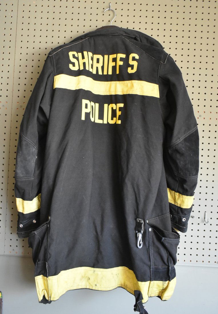 Vintage Cook County Sheriff's Police Fireman's Coat Jacket Chicago (1 of 4)