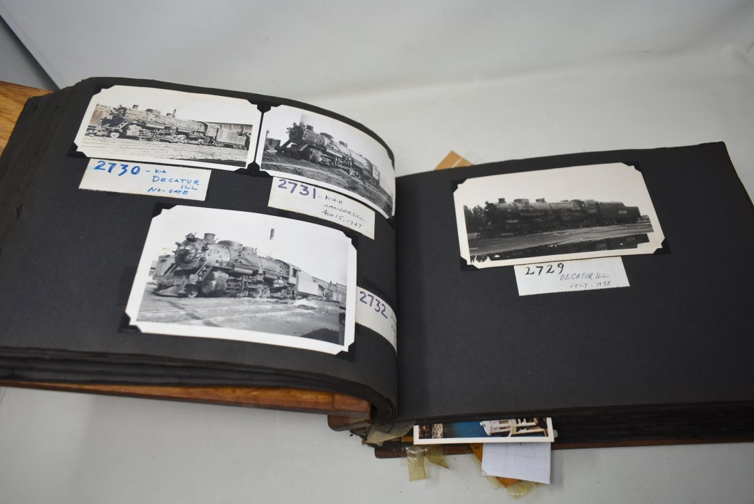 Vintage Scrapbook with 348 Railroad Photos (1 of 7)