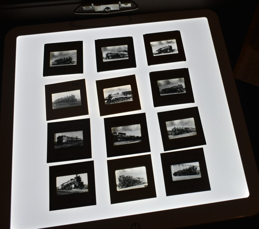 Box of 155 Vintage Wabash Railroad Slides (1 of 3)