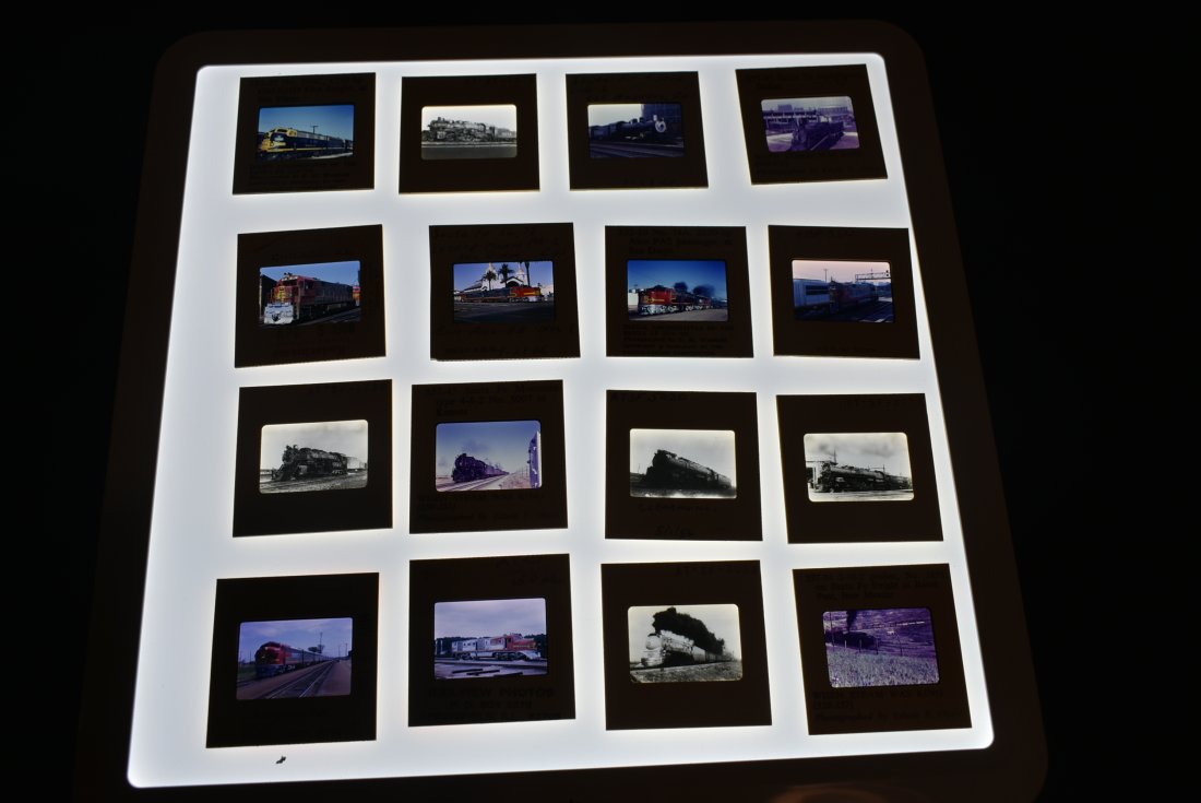 Box of 126 Vintage Santa Fe Railroad Slides (1 of 2)