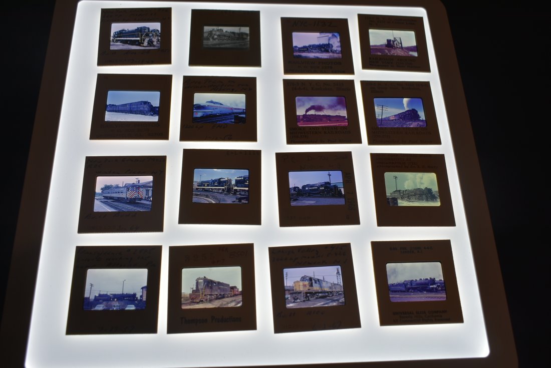 Box of 250 Vintage Railroad Slides PRR NYC (1 of 2)