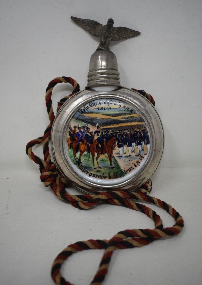 German Regimental Porcelain Drinking Flask (1 of 5)
