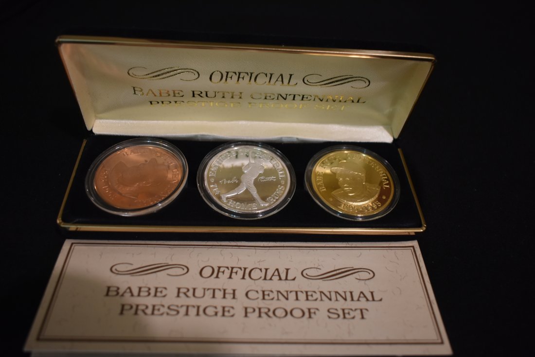 Babe Ruth Centennial Prestige Proof Set 1oz Silver (1 of 3)