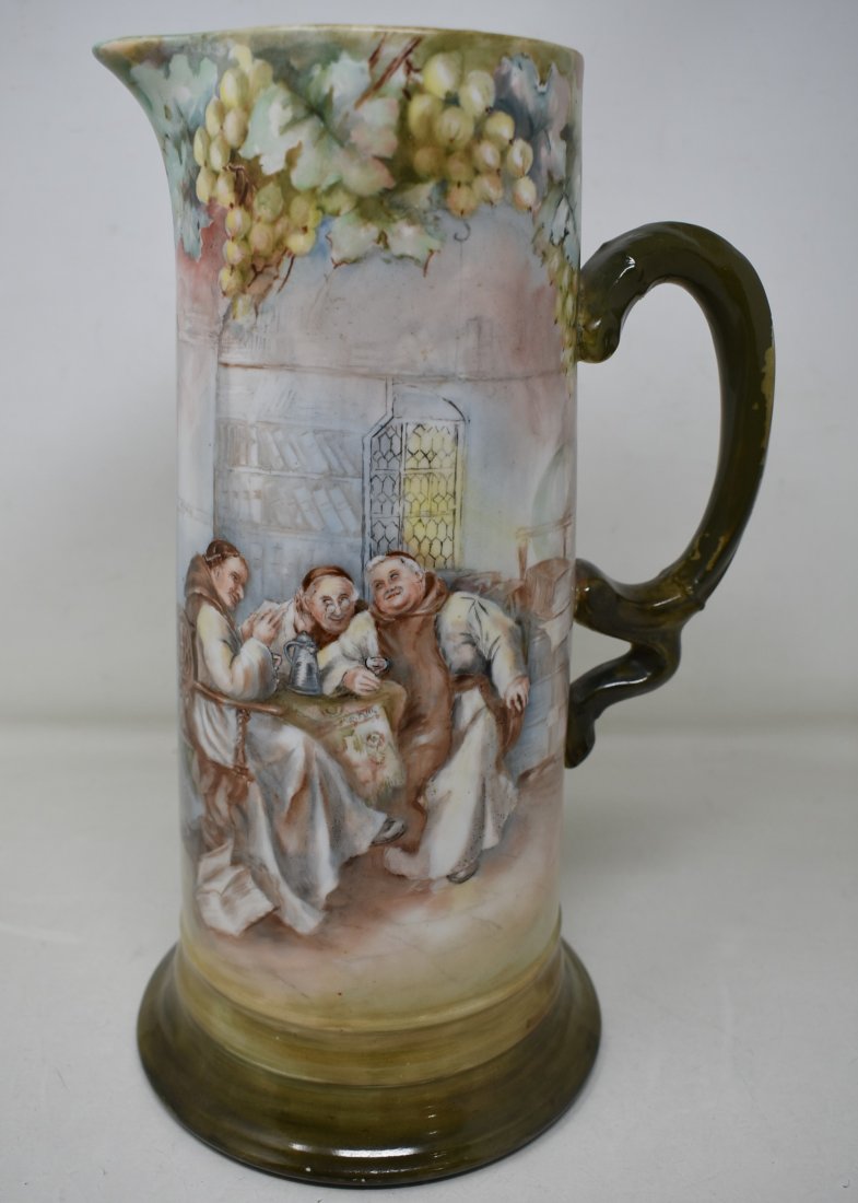 Antique Porcelain Tankard Pitcher Hand Painted (1 of 4)