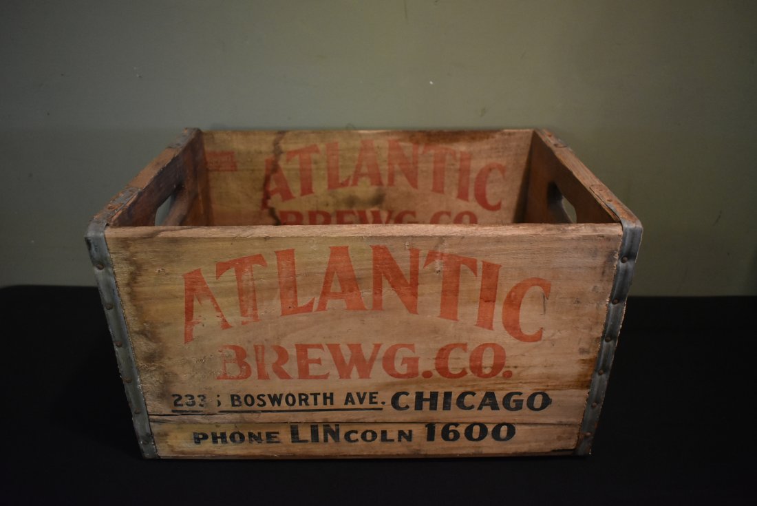 Atlantic Brewing Co Chicago Wood Beer Crate (1 of 5)