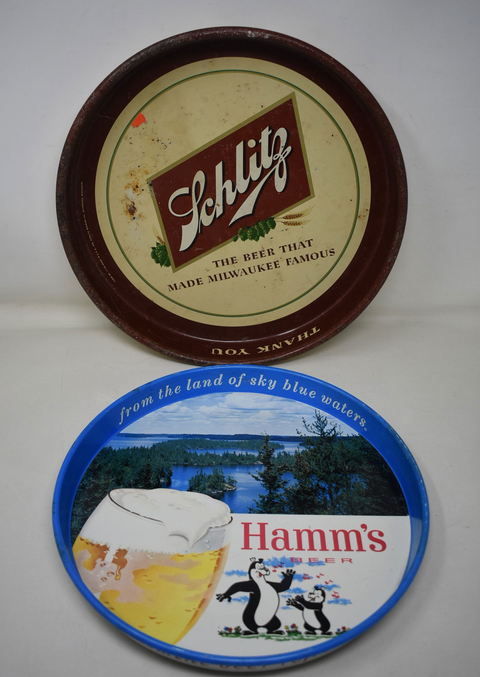Schlitz & Hamm's Beer Trays (1 of 4)