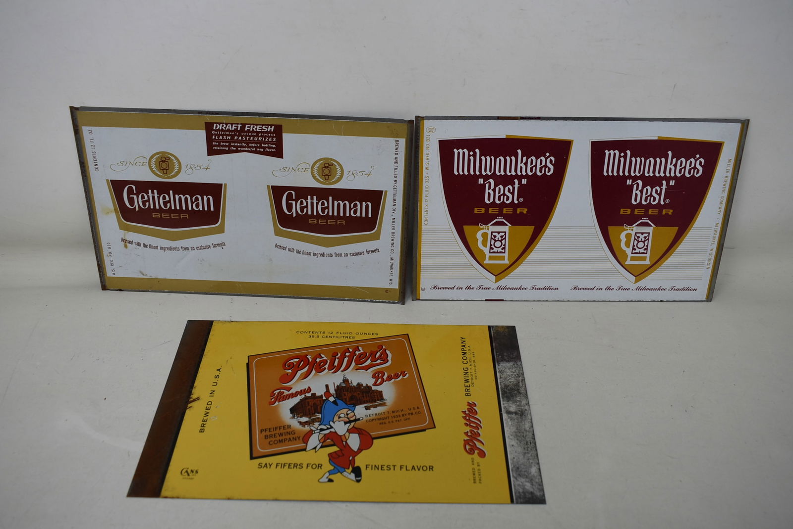 3 Unrolled Flat Top Beer Can Sheets (1 of 3)
