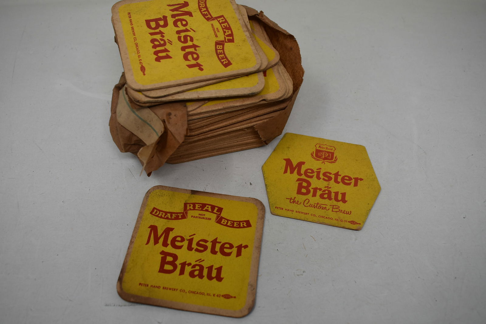 Group of Vintage Meister Brau Beer Bar Coasters (1 of 3)