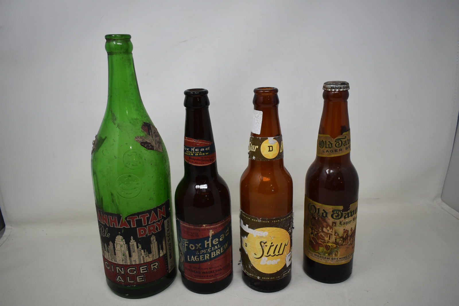 Lot of 4 Vintage Beer Bottles (1 of 4)