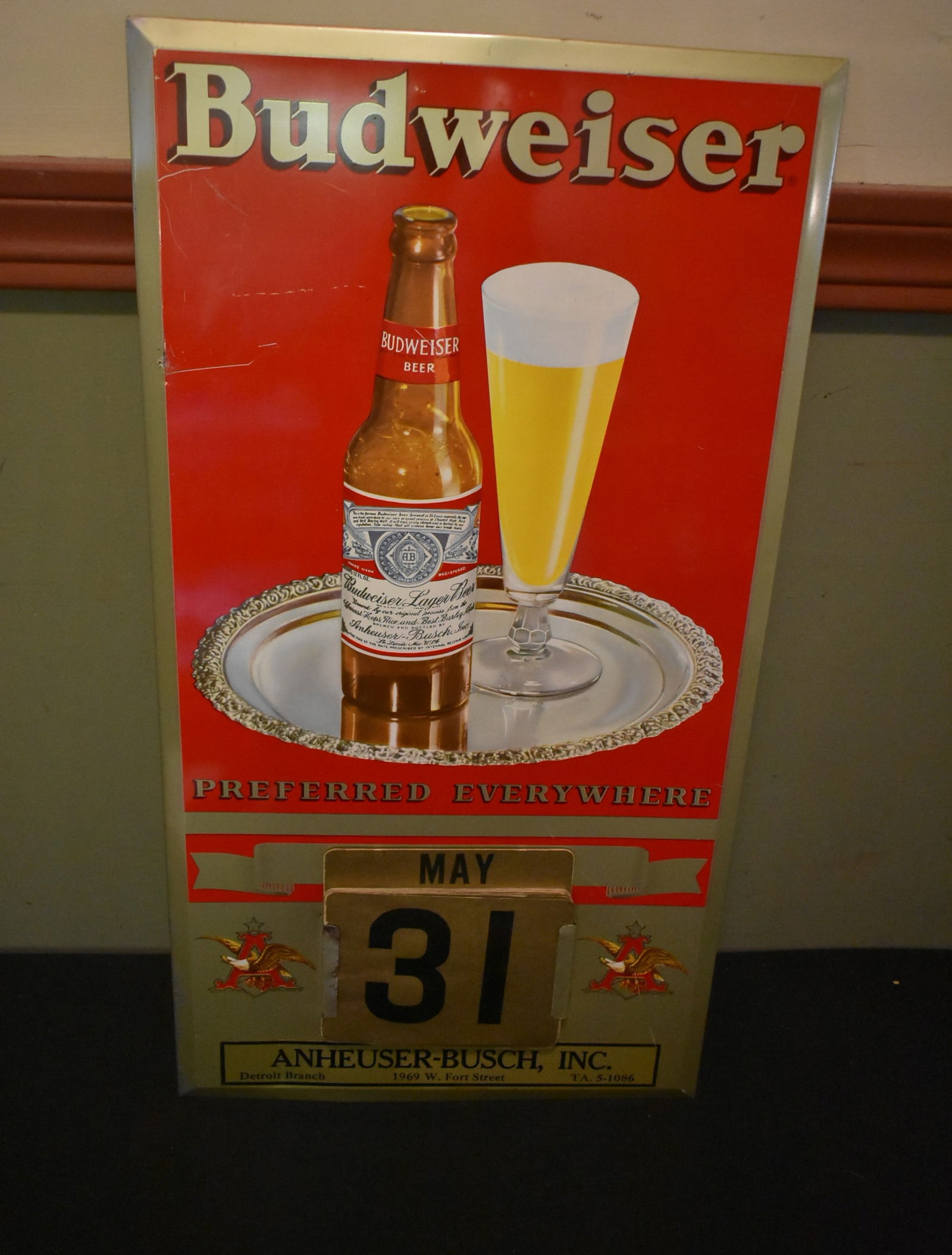 Vintage Budweiser Beer Advertising Calendar (1 of 7)