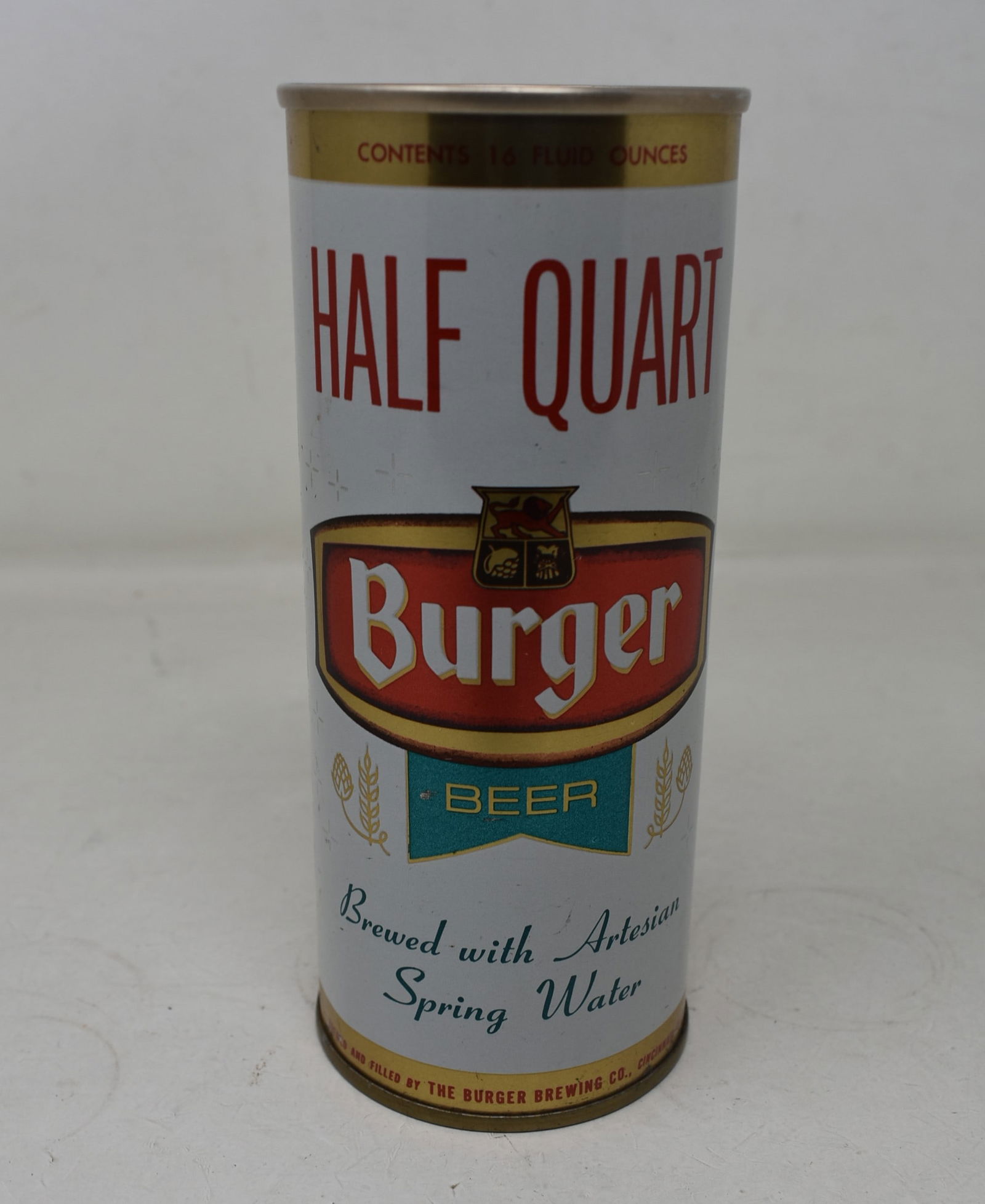 Burger Beer 16 oz Half Quart SS Pull Tab Can (1 of 6)