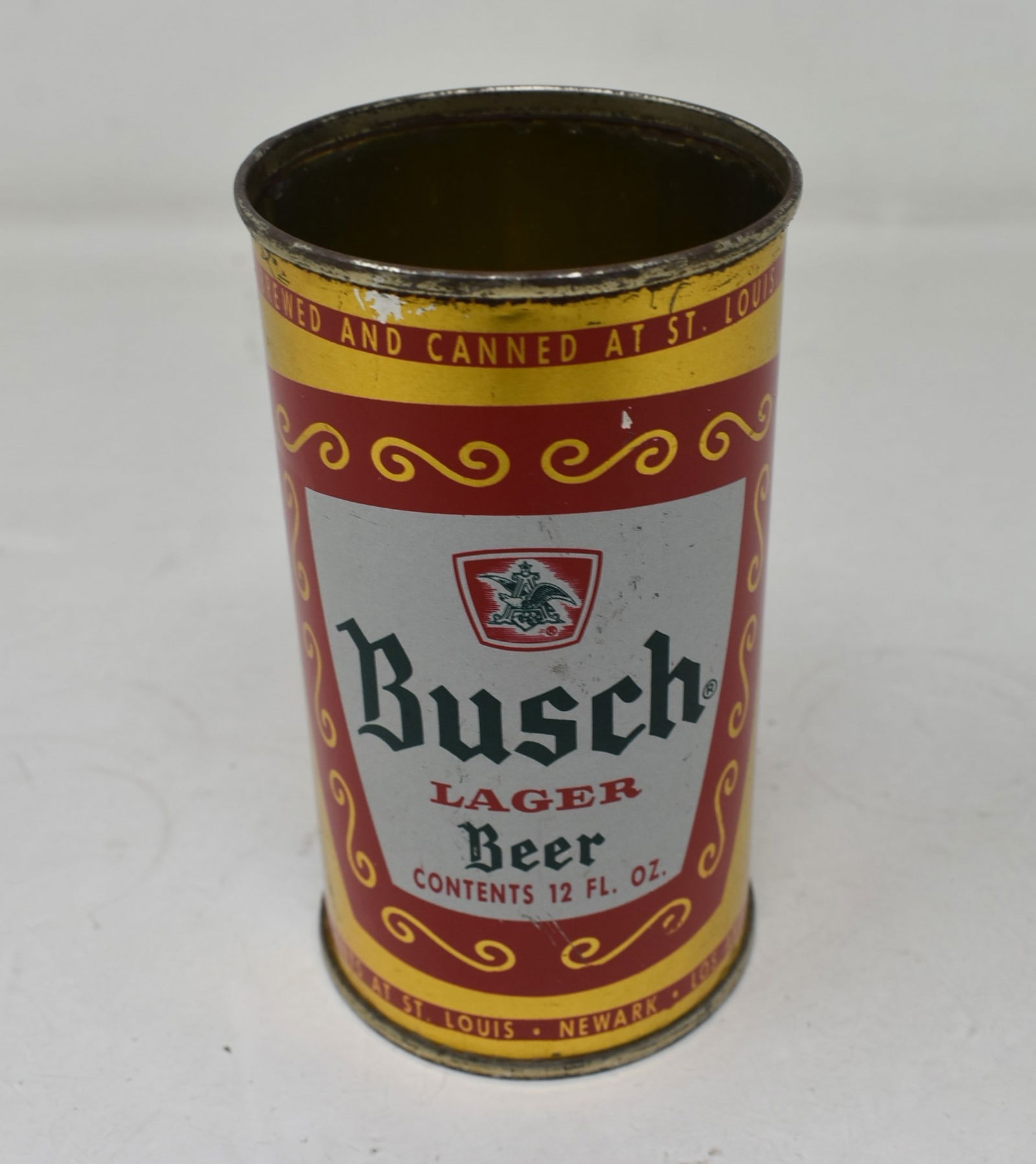 Busch Lager Beer 12 oz SS Flat Top Can USBC 47-18 (1 of 6)