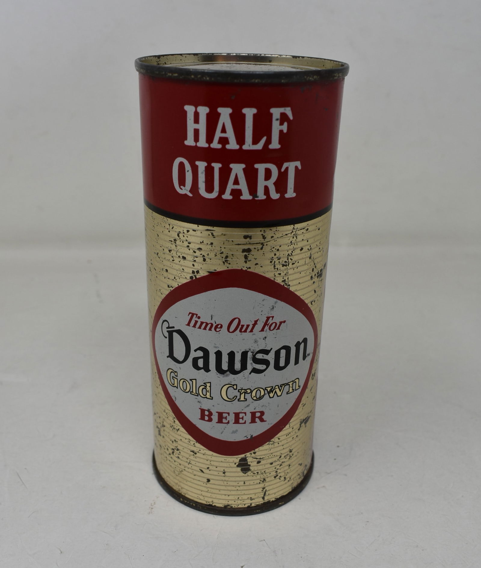 Dawson Old Crown Beer Half Quart flat Top SS Can (1 of 6)