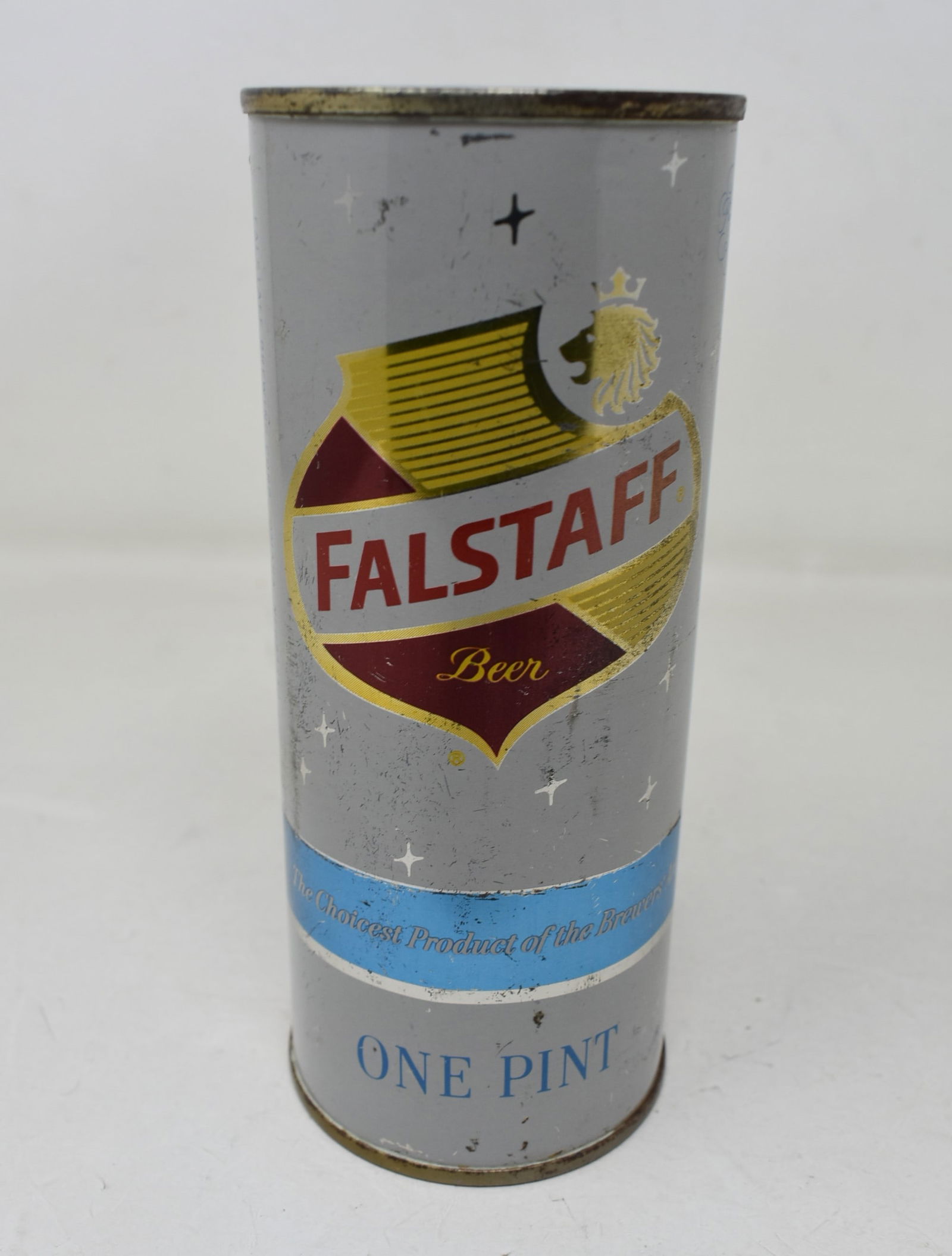 Falstaff Half Quart Flat Top SS Beer Can (1 of 6)