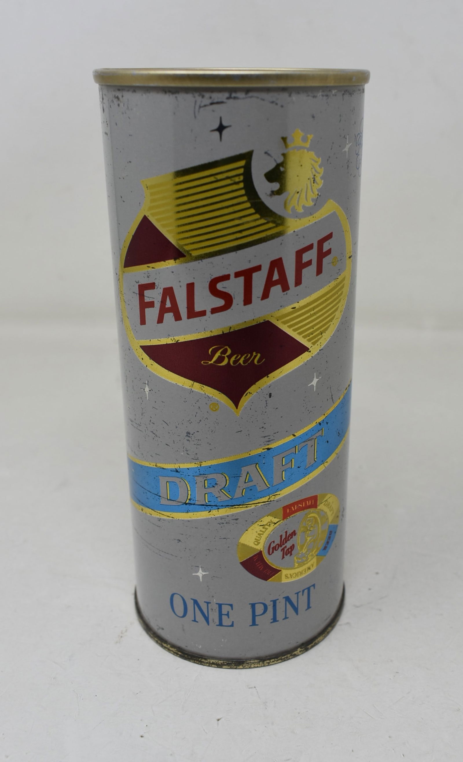 Falstaff Draft Half Quart Pull Tab SS Beer Can (1 of 6)