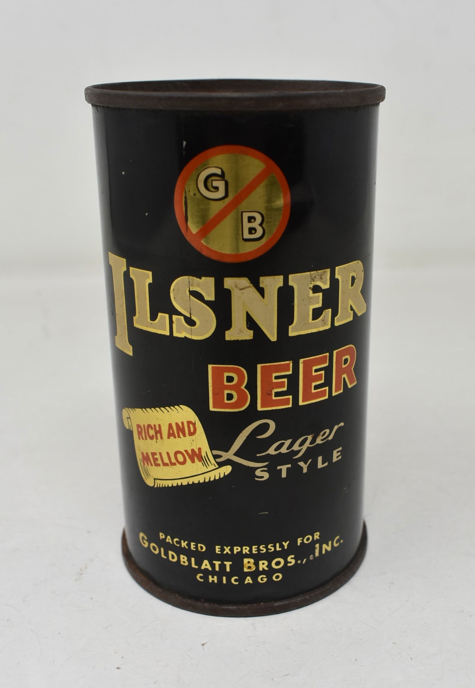 RARE Ilsner Beer Lager Style Flat Top SS Can BKE Best Known Example IRTP OI USBC 84-40 (1 of 7)