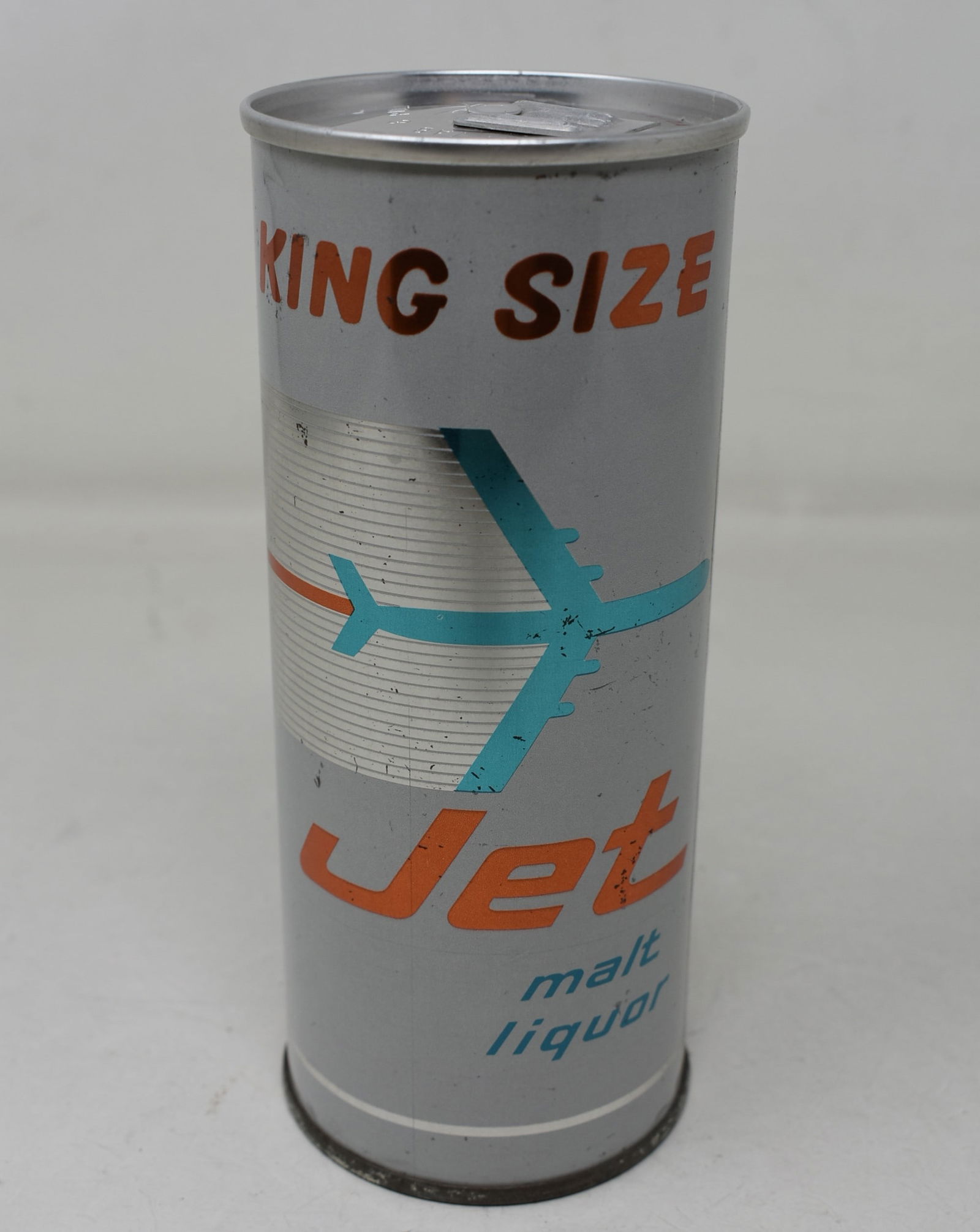 Jet Malt Liquor King Size Half Quart  16 ounce SS Zip Top Beer Can USBC 154-5 (1 of 6)