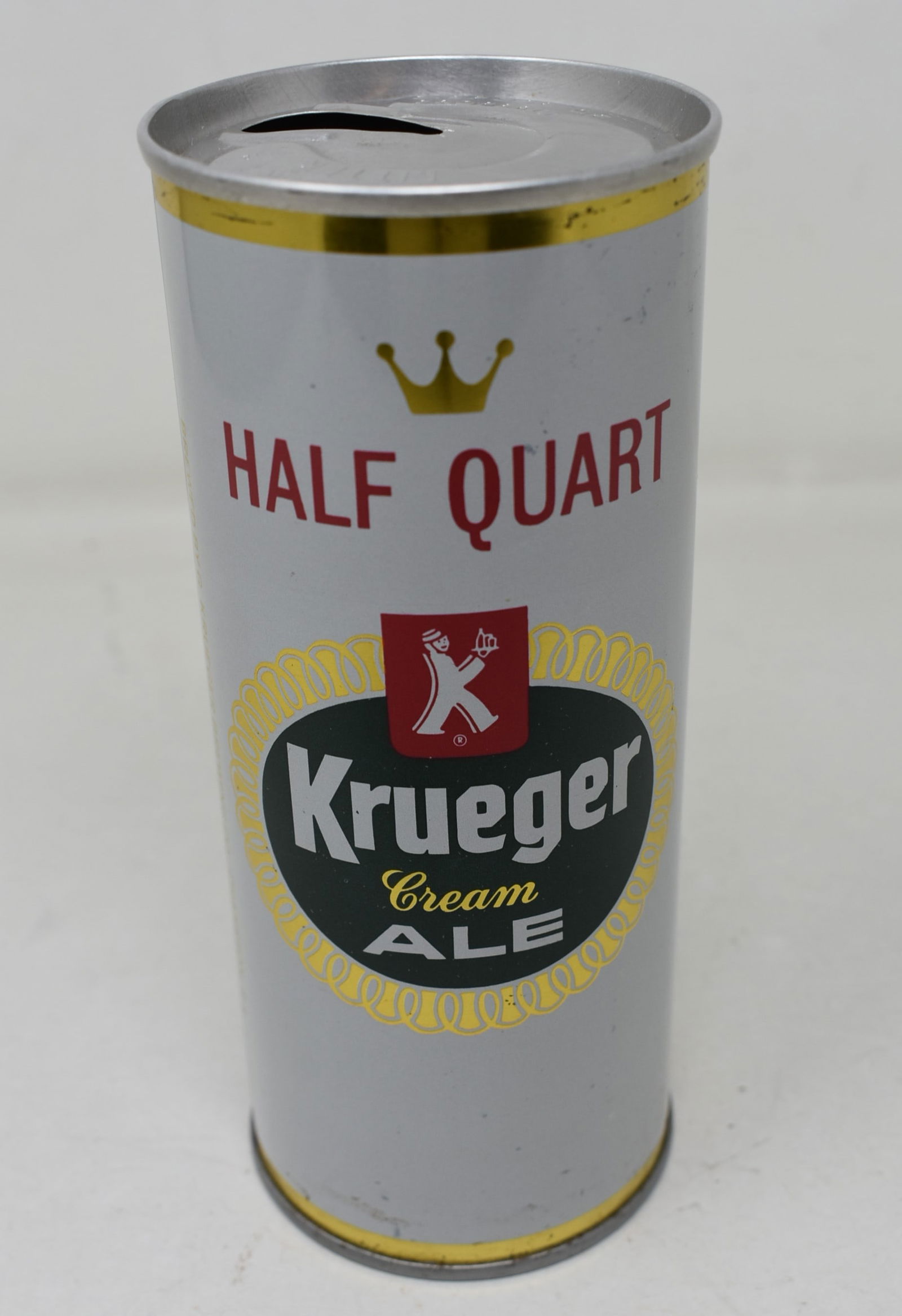 Krueger Cream Ale 16 ounce Half Quart SS Pull Tab Beer Can 154-20 variant (1 of 6)