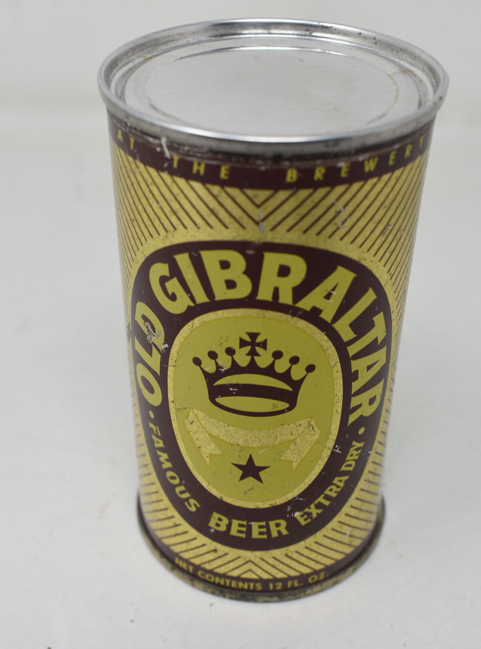 Old Gibraltar 12oz SS Flat Top Beer Can USBC 106-40 (1 of 6)