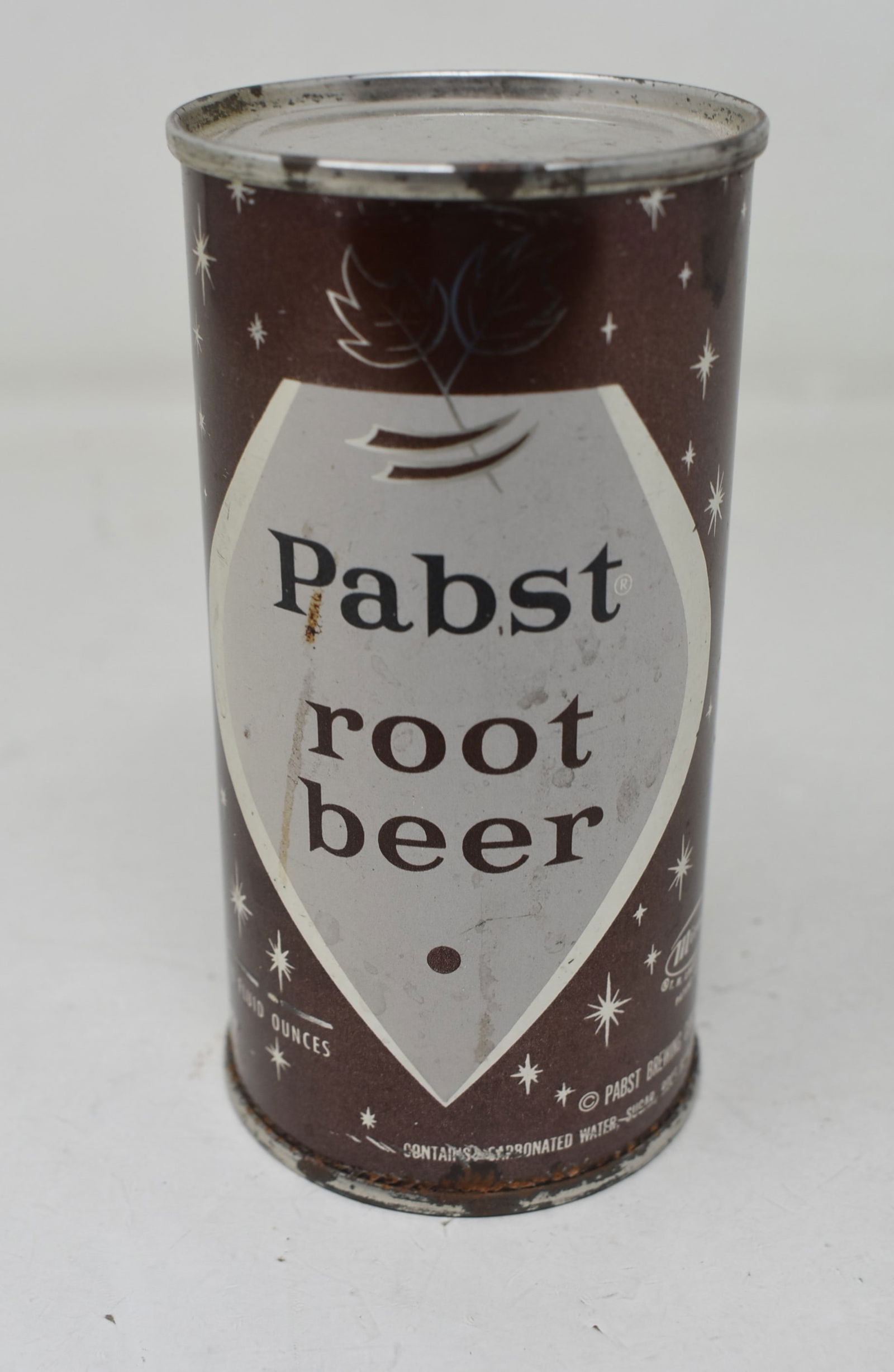 Pabst Root Beer 10oz SS Flat Top Can   Tough (1 of 6)