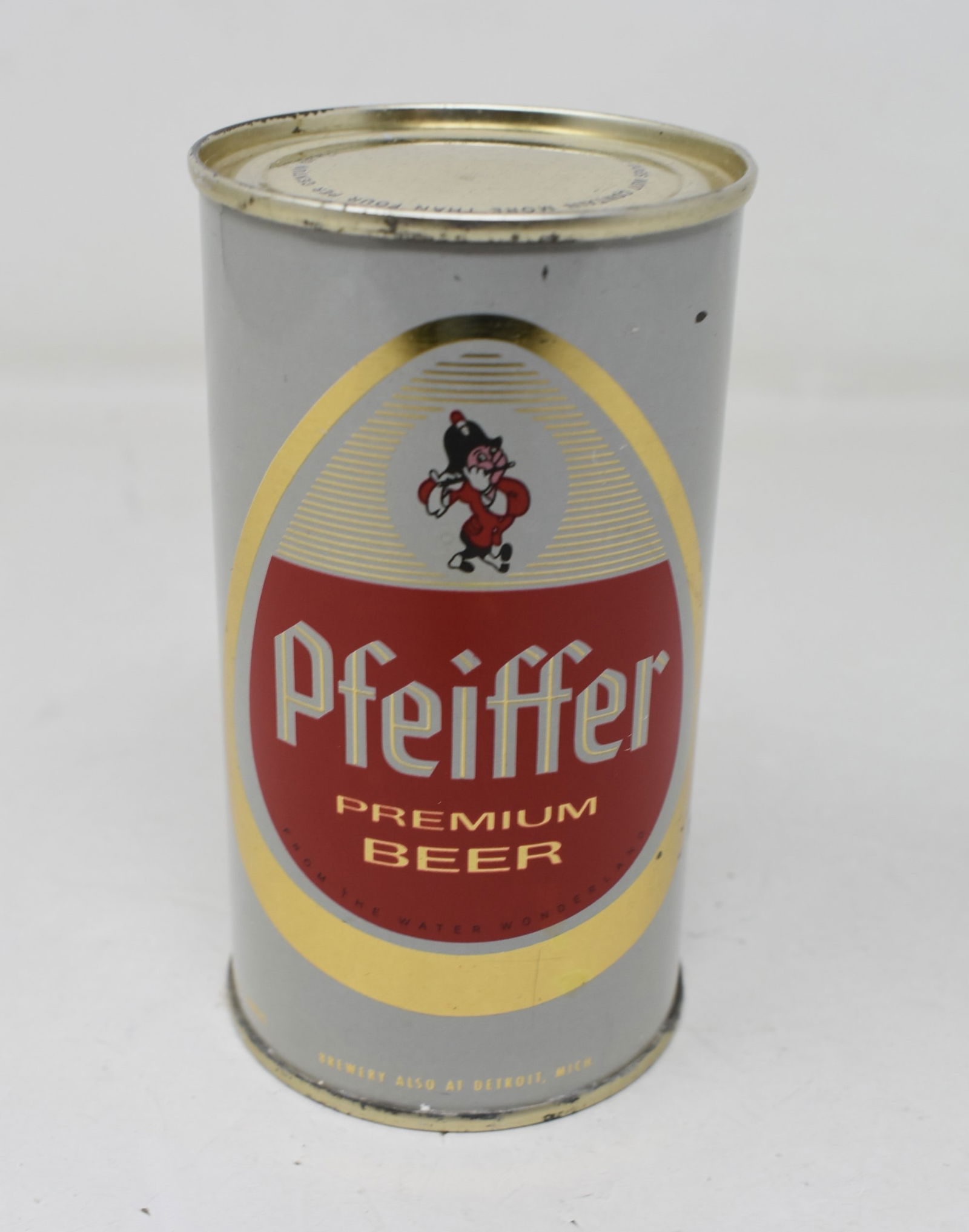 Pfeiffer Premium Beer SS Flat Top Can clean USBC 114-31 DNCMT on lid (1 of 5)