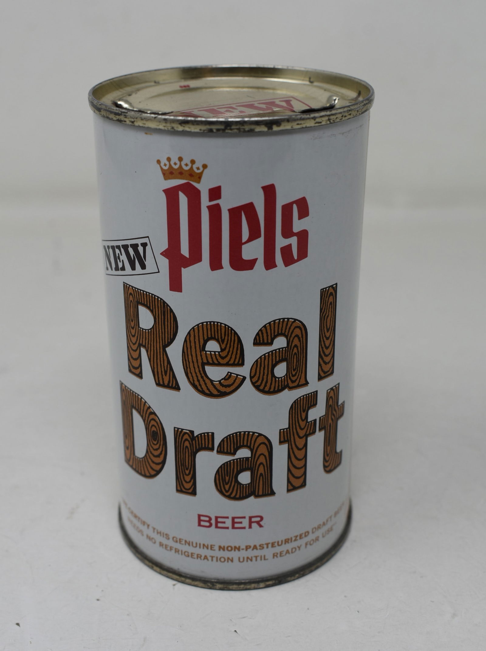 Piels Real Draft Beer Flat Top SS Can (1 of 6)