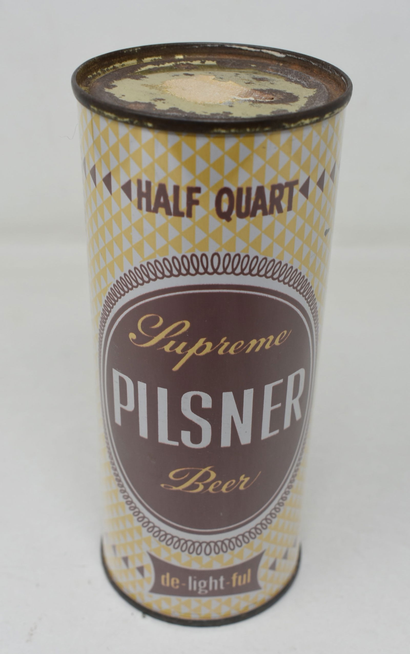 Maier Pilsner Supreme Half Quart Flat Top SS Beer Can USBC 234-3 (1 of 6)