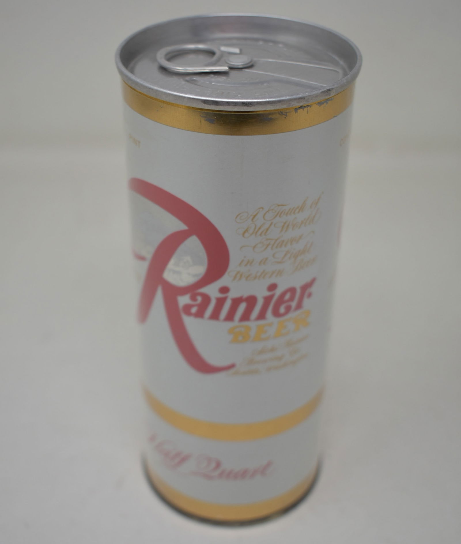 Rainier Half Quart SS Pull Tab Beer Can similar to 162-12 (1 of 6)