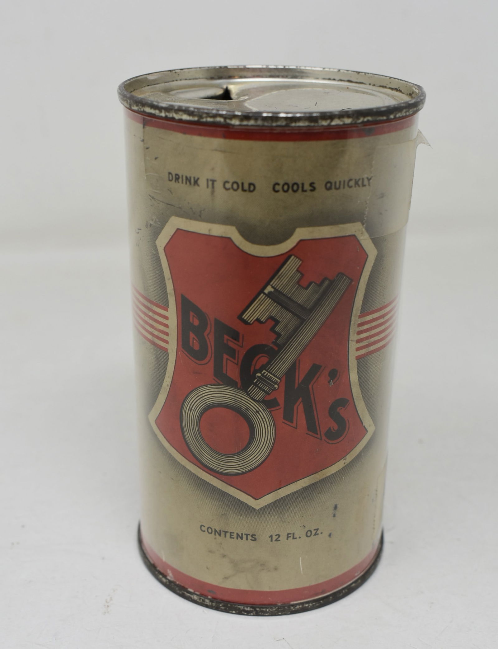 Beck's Beer Straight Seam Flat Top Can (1 of 5)