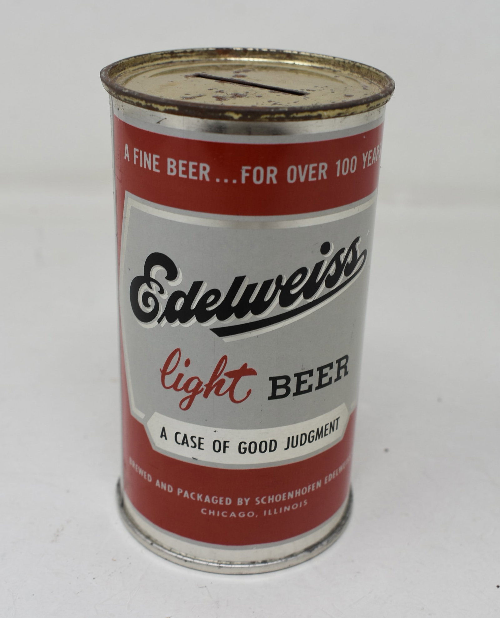 Edelweiss Light Beer SS Flat Top Can Bank (1 of 5)