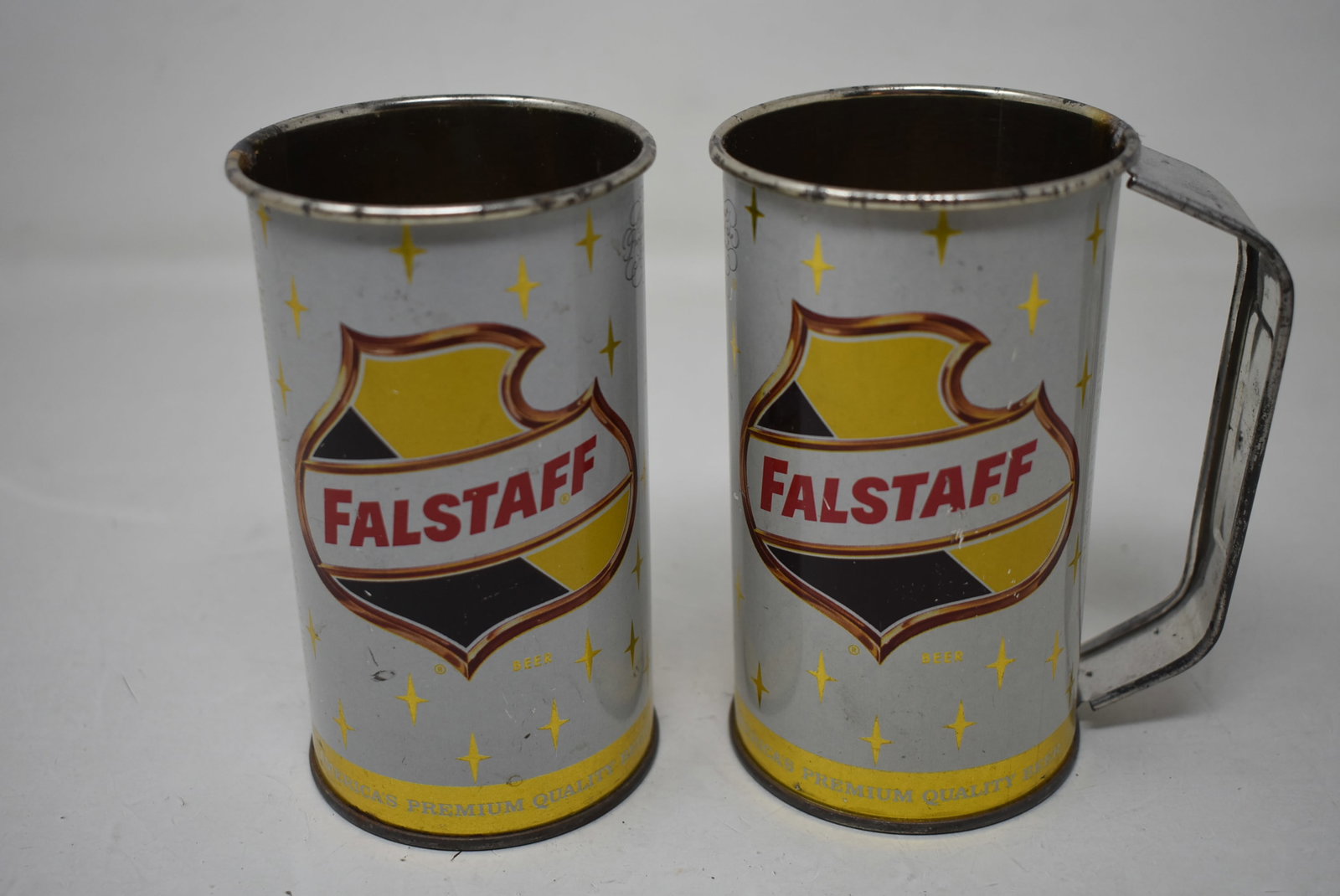 2 Falstaff Beer SS Flat Top Cans (1 of 5)