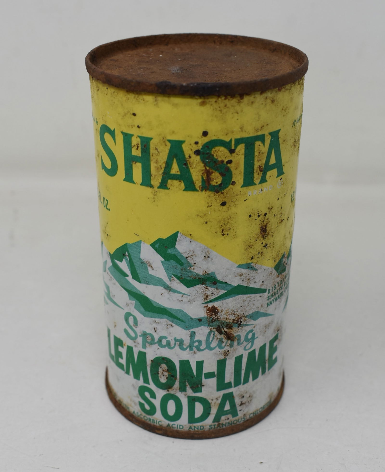 Shasta Lemon-Lime Soda Can SS Flat Top (1 of 5)