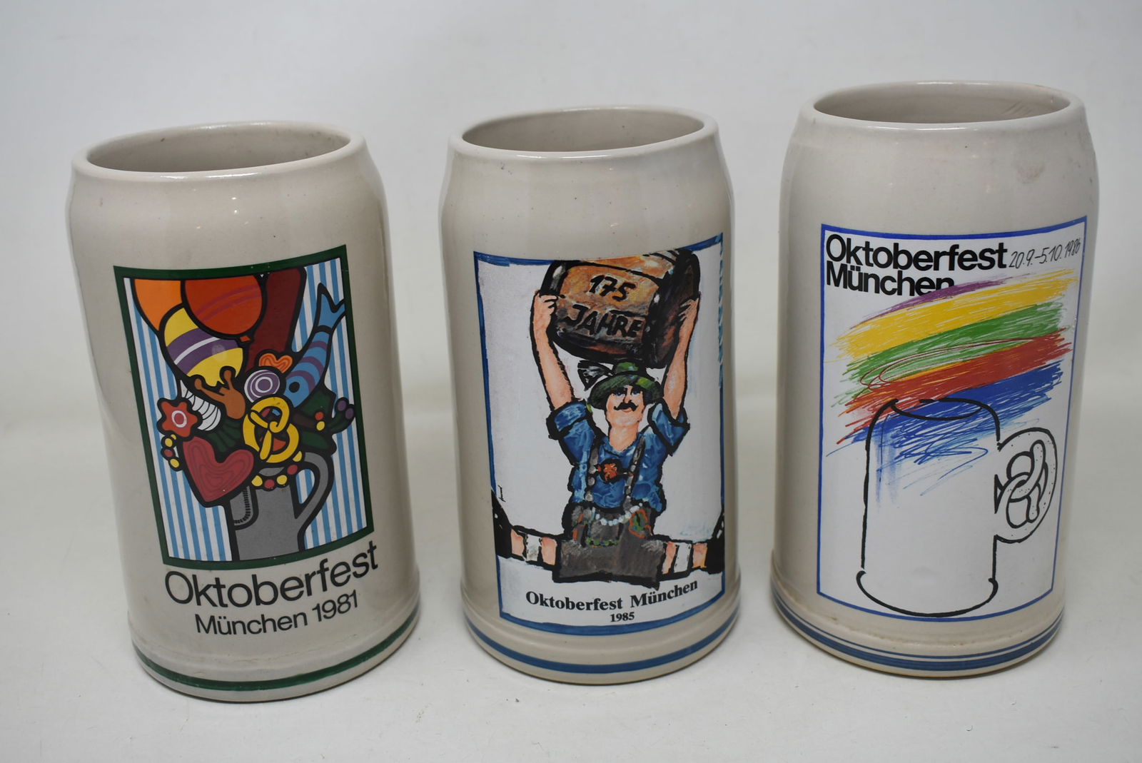 3 Rastal German Oktoberfest 1 Liter Beer Steins (1 of 6)